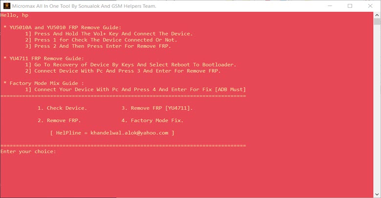 Micromax FRP Tool